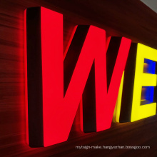 Backlit LED Channel 3D Letter Sign Illuminated Outdoor LED Open Signage